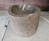 Handmade Natural Oval River Stone  Bathroom Basin  RL 2409220