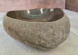 Handmade Natural Oval River Stone  Bathroom Basin  RVS 2409045