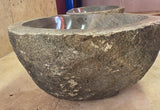Handmade Natural Oval River Stone  Bathroom Basin TWIN SETS A & B RM 25072050