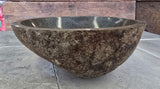 Handmade Natural Oval River Stone  Bathroom Basin  RS 24091055