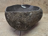 Handmade Natural Oval River Stone  Bathroom Basin  RVM 2409021