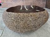 Handmade Natural Oval River Stone  Bathroom Basin  RVS 2409068