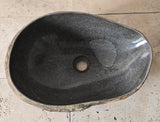 Handmade Natural Oval River Stone  Bathroom Basin  RVM 2409020