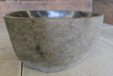 Handmade Natural Oval River Stone  Bathroom Basin  RS 2409053