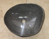 Handmade Natural Oval River Stone  Bathroom Basin  RVS 2409014