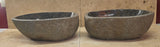 Handmade Natural Oval River Stone  Bathroom Basin TWIN SETS A & B RM 25072001