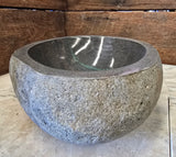 Handmade Natural Oval River Stone  Bathroom Basin  RS 2409079