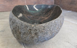 Handmade Natural Oval River Stone  Bathroom Basin  RVM 2409068