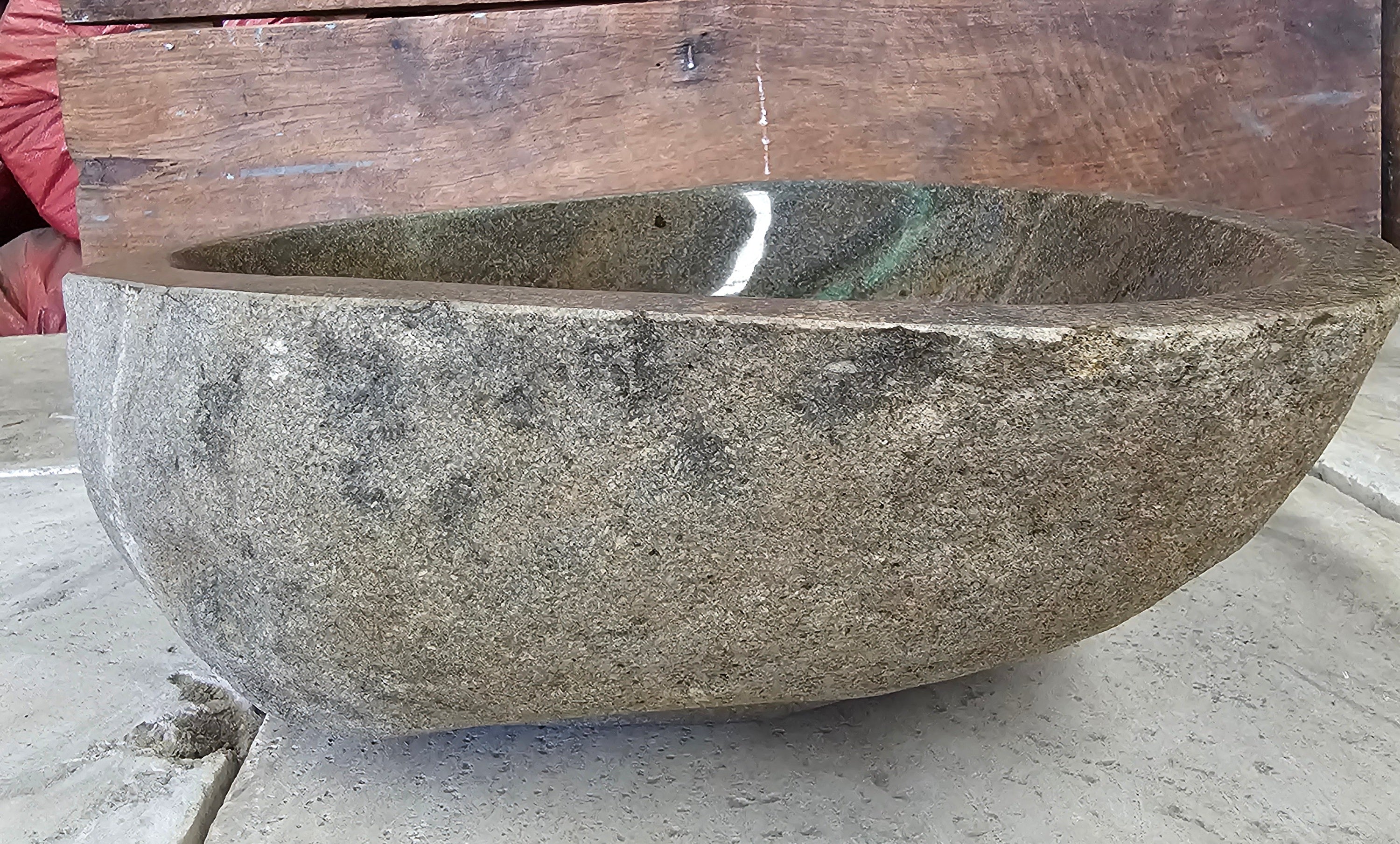 Handmade Natural Oval River Stone  Bathroom Basin  RM 2409006