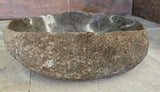 Handmade Natural Oval River Stone  Bathroom Basin  RVM 2409044