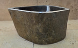 Handmade Natural Oval River Stone  Bathroom Basin  RS 2409020