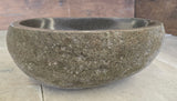 Handmade Natural Oval River Stone  Bathroom Basin  RS 2409090