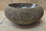 Handmade Natural Oval River Stone  Bathroom Basin  RS 2409079