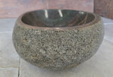 Handmade Natural Oval River Stone  Bathroom Basin  RS 2409087