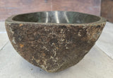 Handmade Natural Oval River Stone  Bathroom Basin  RS 2409007