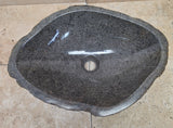 Handmade Natural Oval River Stone  Bathroom Basin  RM 25072032