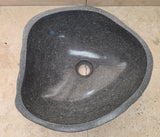 Handmade Natural Oval River Stone  Bathroom Basin  RS 2409091