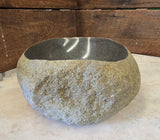 Handmade Natural Oval River Stone  Bathroom Basin  RVS 2409078