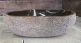 Handmade Natural Oval River Stone  Bathroom Basin  RM 2409089