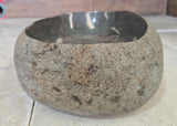 Handmade Natural Oval River Stone  Bathroom Basin  RS 2409169