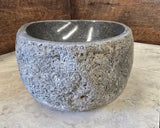 Handmade Natural Oval River Stone  Bathroom Basin  RS 2409081