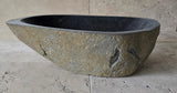 Handmade Natural Oval River Stone  Bathroom Basin  RL 240914