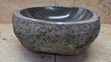 Handmade Natural Oval River Stone  Bathroom Basin  RS 240935