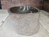 Handmade Natural Oval River Stone  Bathroom Basin  RL 240903