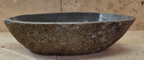 Handmade Natural Oval River Stone  Bathroom Basin  RL 25072031