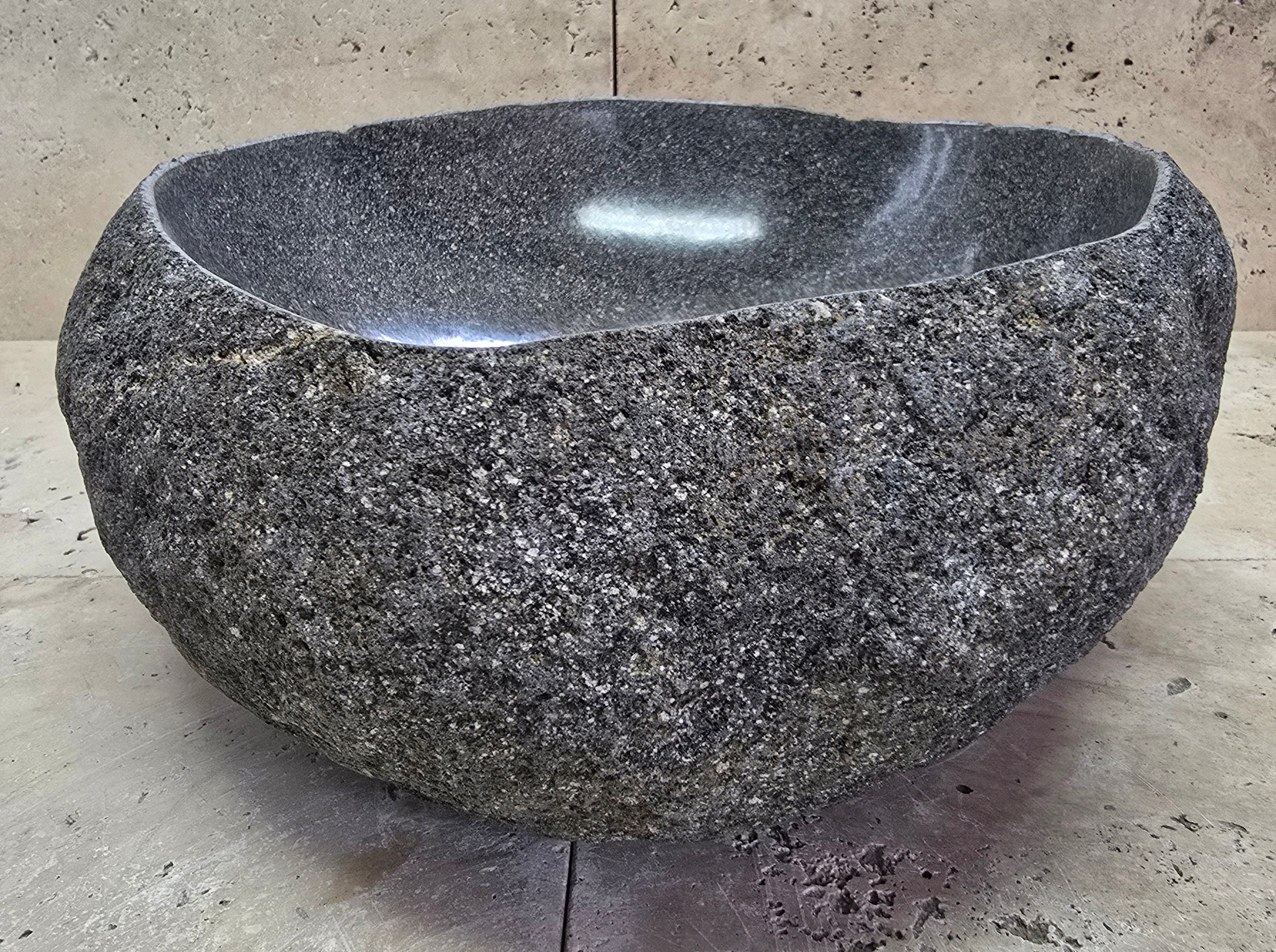 Handmade Natural Oval River Stone  Bathroom Basin  RVS 2409043