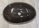 Handmade Natural Oval River Stone  Bathroom Basin  RVM 2409005