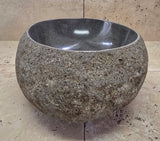 Handmade Natural Oval River Stone  Bathroom Basin  RVS 2409001
