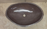 Handmade Natural Oval River Stone  Bathroom Basin  RL 25072004