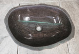 Handmade Natural Oval River Stone  Bathroom Basin  RL 240903