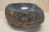 Handmade Natural Oval River Stone  Bathroom Basin  RVS 24090021