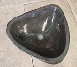 Handmade Natural Oval River Stone  Bathroom Basin  RS 2409012