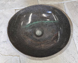 Handmade Natural Oval River Stone  Bathroom Basin  RVS 24091008