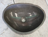Handmade Natural Oval River Stone  Bathroom Basin  RS 2409019