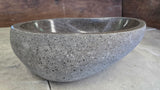 Handmade Natural Oval River Stone  Bathroom Basin  RS 24091062