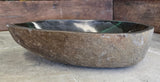 Handmade Natural Oval River Stone  Bathroom Basin  RL 240921