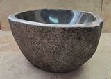 Handmade Natural Oval River Stone  Bathroom Basin  RM 2409139