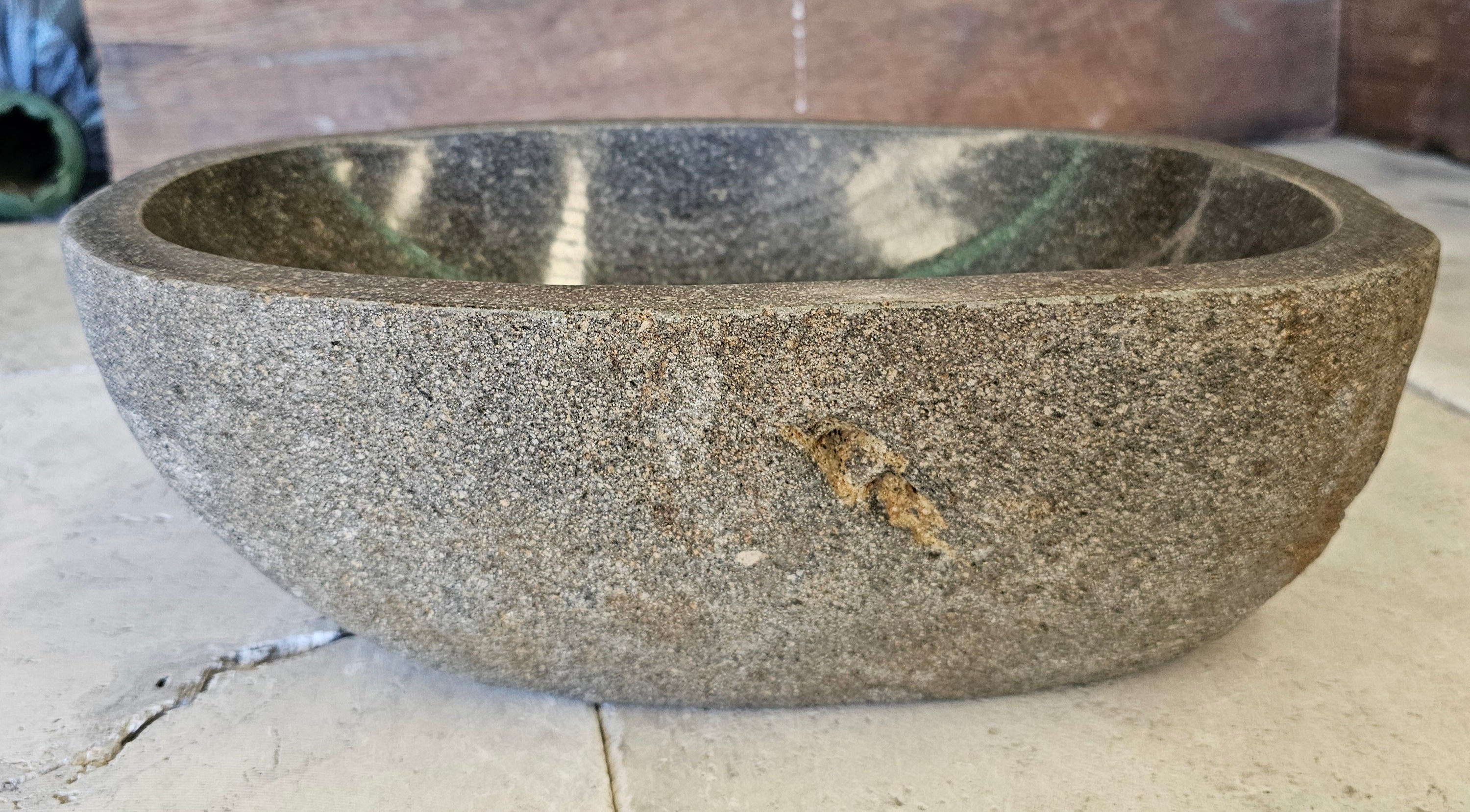 Handmade Natural Oval River Stone  Bathroom Basin  RM 2409062