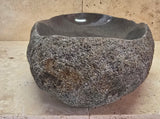 Handmade Natural Oval River Stone  Bathroom Basin  PHL 240914