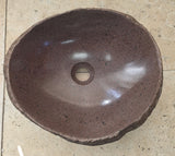 Handmade Natural Oval River Stone  Bathroom Basin  RVS 2409019