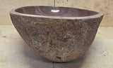 Handmade Natural Oval River Stone  Bathroom Basin  RL 25072004