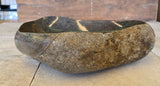 Handmade Natural Oval River Stone  Bathroom Basin  PHM 240915