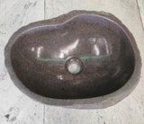 Handmade Natural Oval River Stone  Bathroom Basin  RS 2409057
