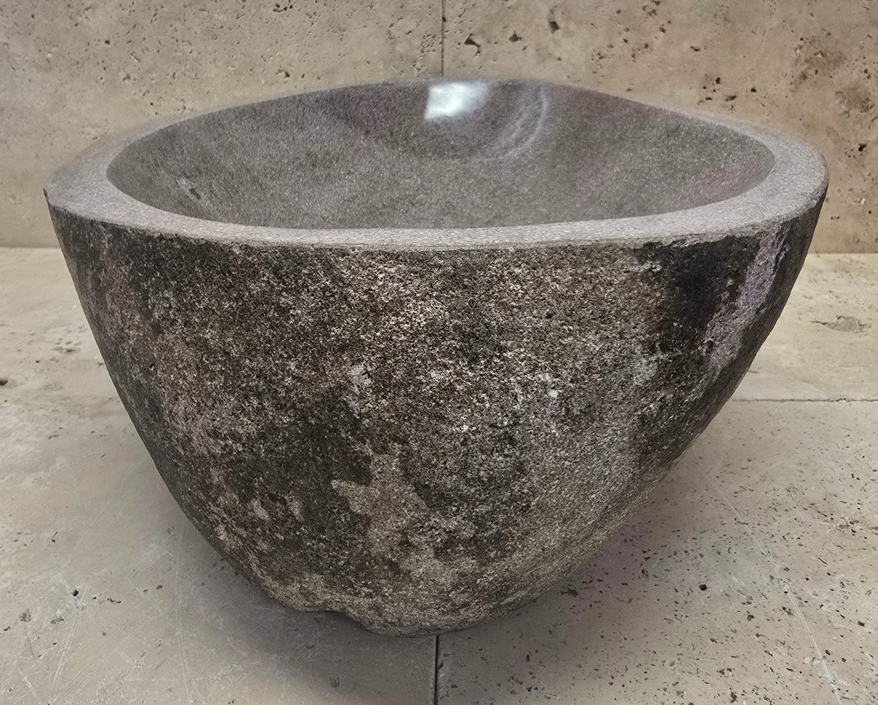 Handmade Natural Oval River Stone  Bathroom Basin  RM 2409063