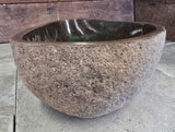 Handmade Natural Oval River Stone  Bathroom Basin  RM 2409089