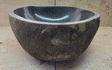 Handmade Natural Oval River Stone  Bathroom Basin  RS 2409091